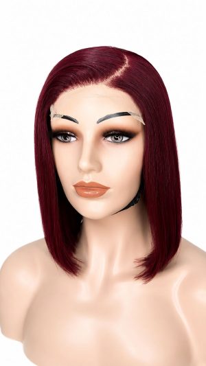 10" Red Glueless Wig